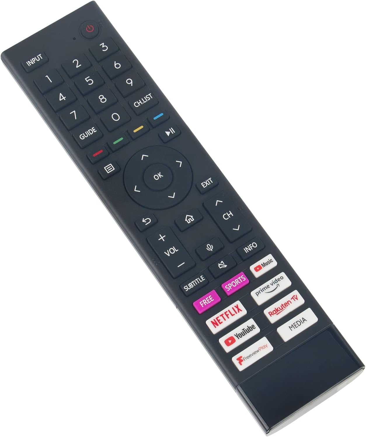 VINABTY Sostituzione Telecomando Adatta Per ERF3D80H Hisense TV 43A6CG