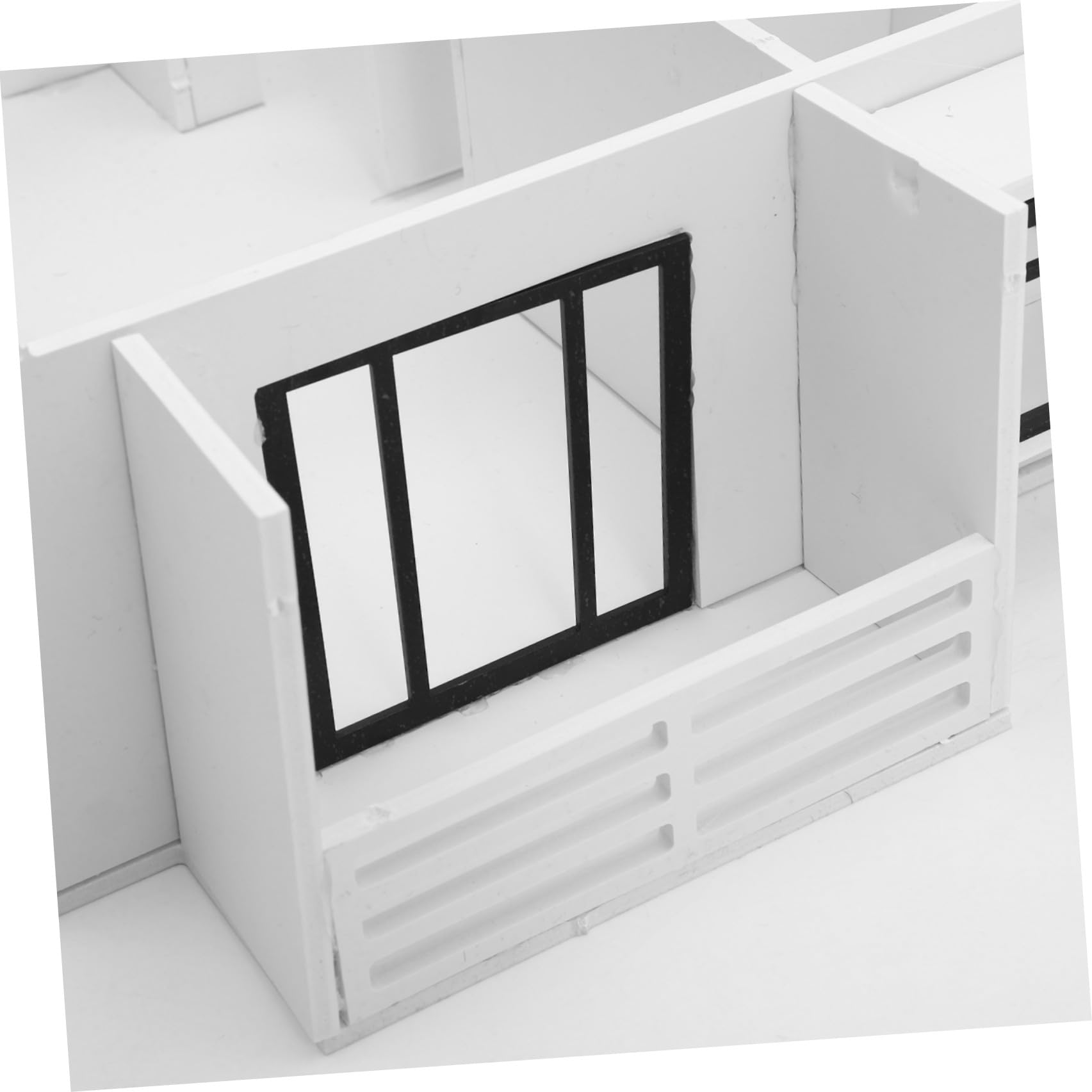 Kit Fai da Te per Casa in Miniatura 1:25, Modello Architettonico di Edificio Incompiuto, Layout 3d di Appartamento Due Camere, Soggiorno, Cucina e Bagno, per Hobby e Progettazione