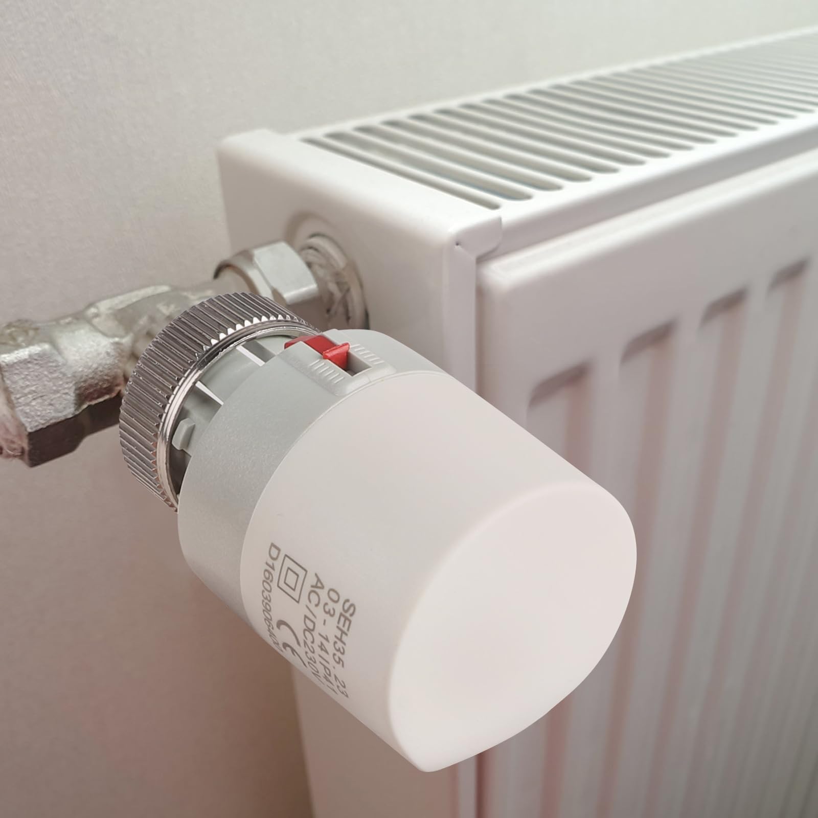 CPROSP 4Píces Actuador Termoeléctrico 230V, Actuador Térmico Thermot M30 x 1.5 NC 4.5mm Carrera para Radiadores de Uelo Radiante