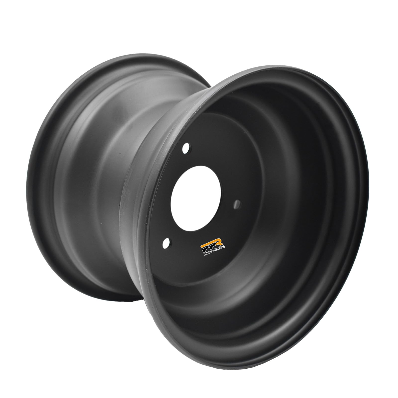 8" Rear Wheel Rim with 3 Holes Fits for Most ATV Go Kart Off-Road Dirt Pit Bike Quad Dirt Bikes Street Bikes (Rear-Black)