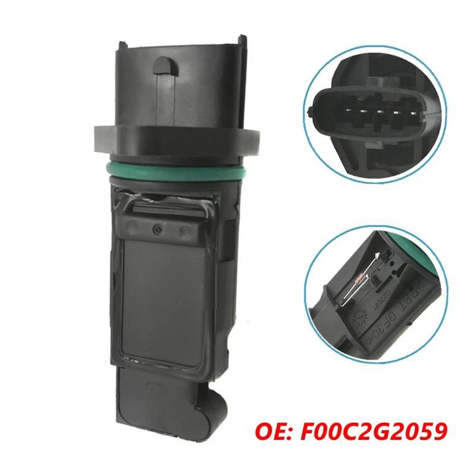 Misuratore Massa Aria Per Opel Per Vauxhall Per Astra Per Corsa F 00C 2G2 059 F00C262059 F00C2G2059 Misuratore Flusso D'aria Massa Sensore MAF Misuratore portata d'aria massa