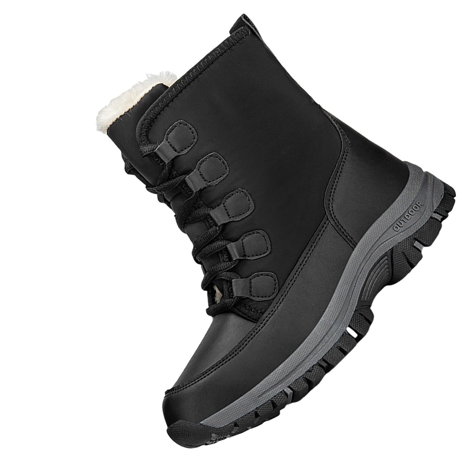 Scarpe Invernali comode in Cotone Antiscivolo per Le Donne Stivali da Neve Waetpoof Stivali Lavoro Donna Stivali di Gomma 42