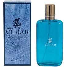 BLUE CEDAR Eau de Cologne for Men, 3.4 Fl Oz, Bergamot Pine Cedarwood Notes