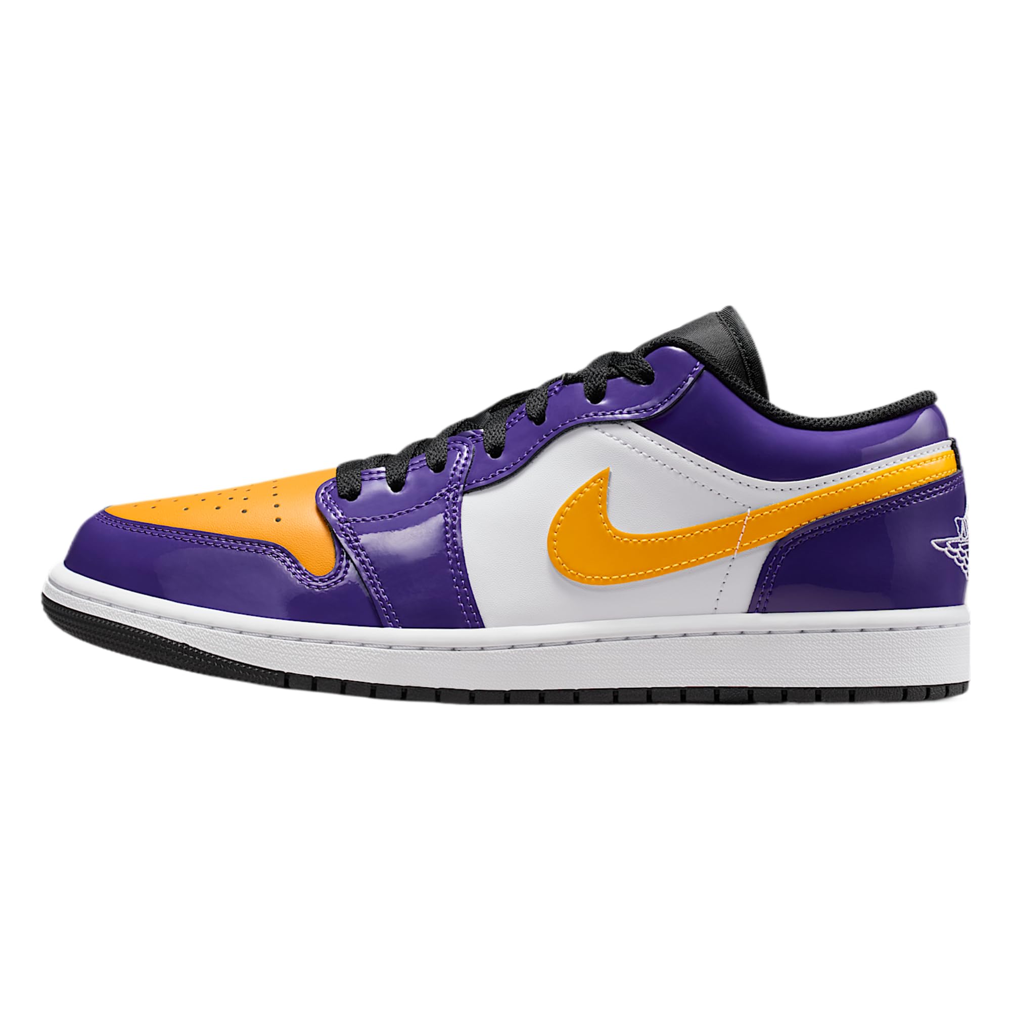 Air Jordan 1 Low SE Men's Shoes (Court Purple/White/Black/University Gold) 12