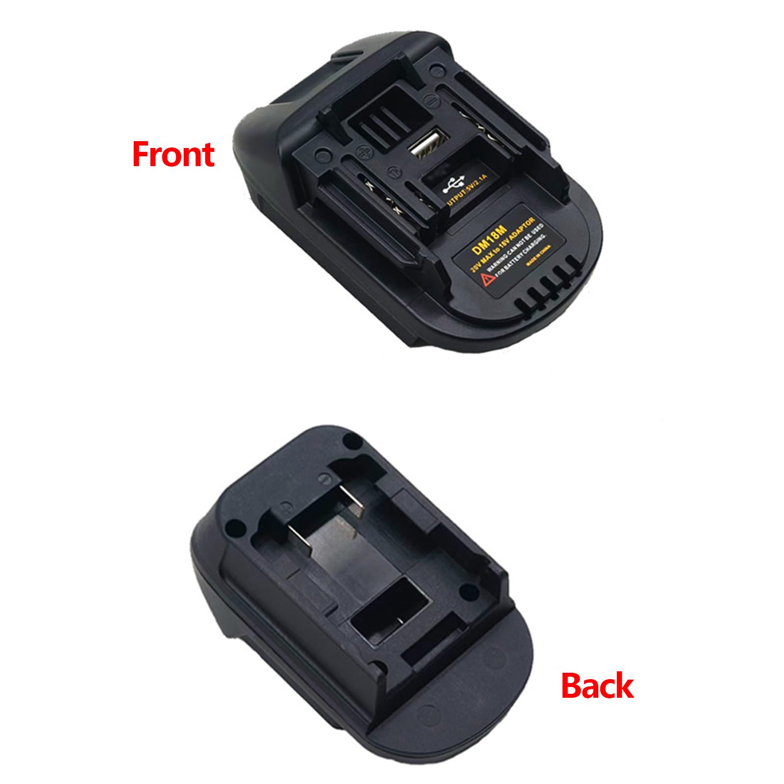 Adaptador convertidor de batería de varias marcas para equipos de energía, convertidor de construcción, enlace de batería negro
