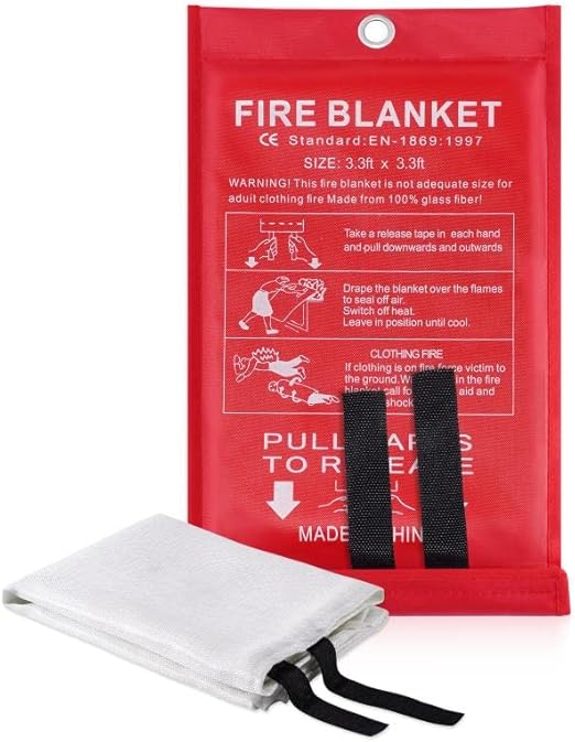 LUXJET Fire Suppression Blanket, 40" x 40" Suppression Flame Retardent
