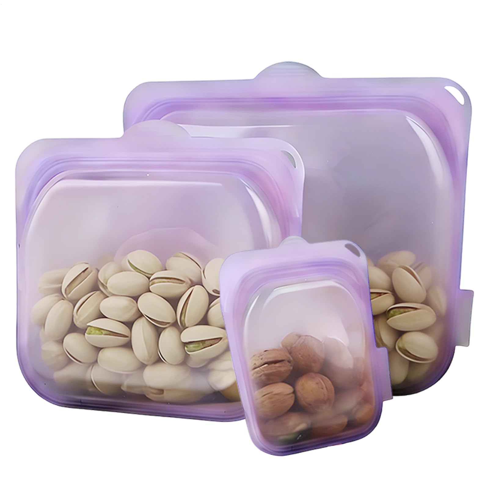 Bolsas Reutilizables para Sándwiches 3 Envases de Silicona para Alimentos