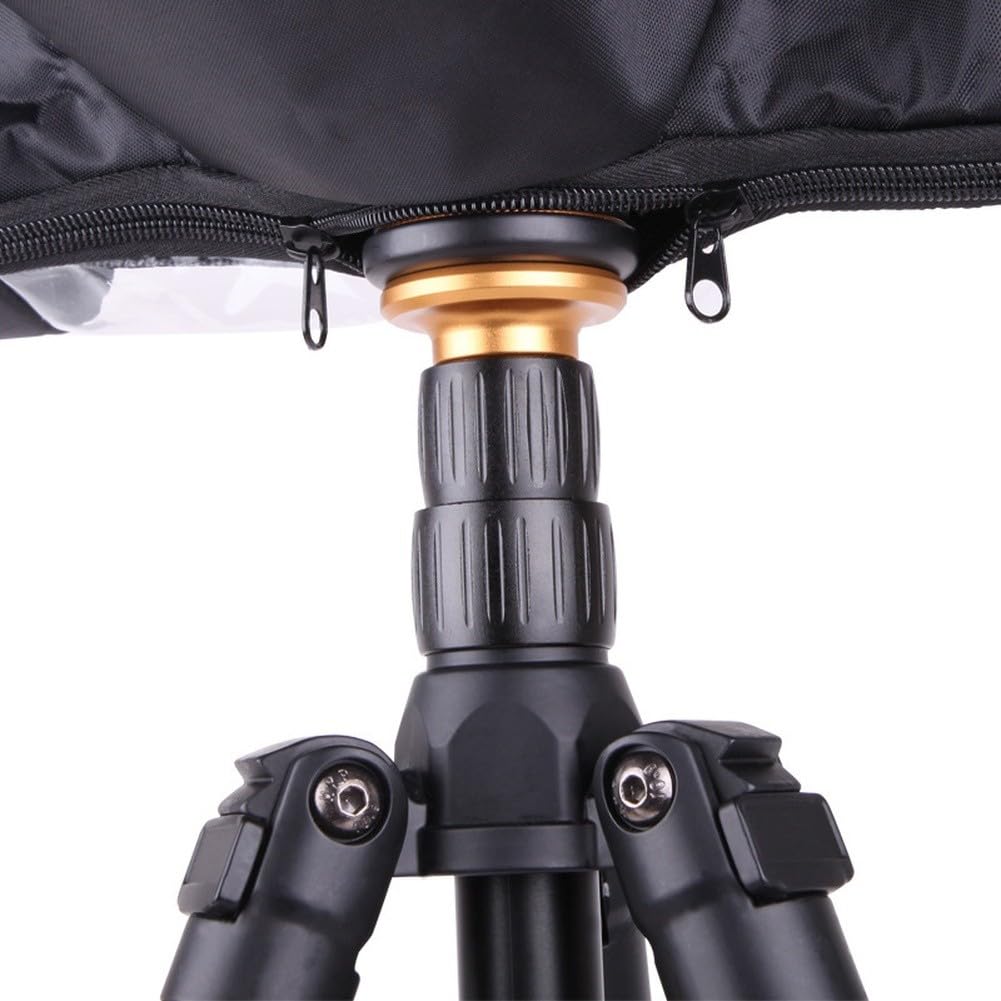 Cubierta impermeable para cámara réflex digital y sin espejo, PVC impermeable para protección con fácil acceso a los controles, para compacto y portátil, color negro