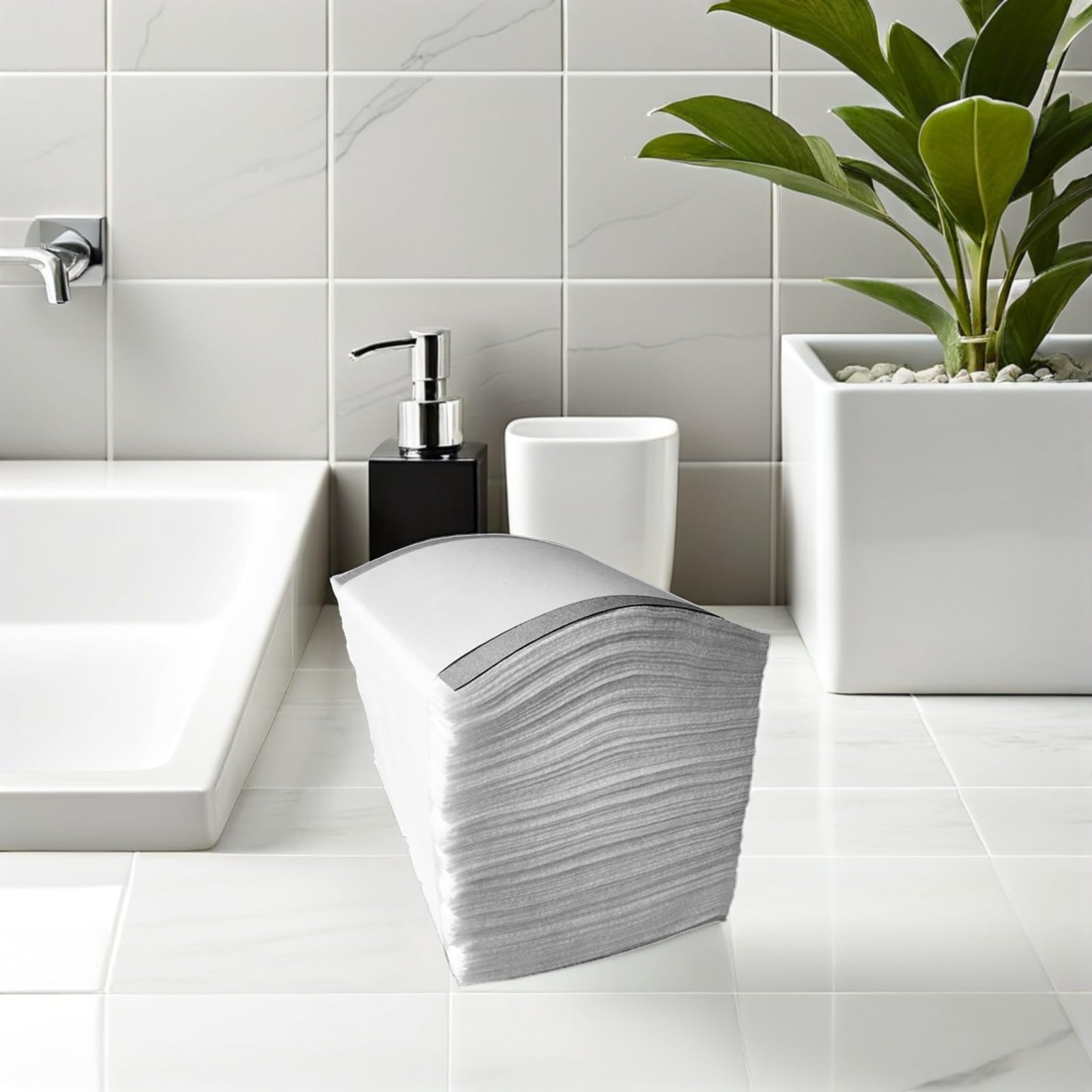 jojofuny 300pezzi Dischetti Struccanti Pieghevoli Dischetti Detergenti per Viso in Tessuto Non Tessuto per Pulizia del Viso Monouso per Uso Domestico Salone Bianco