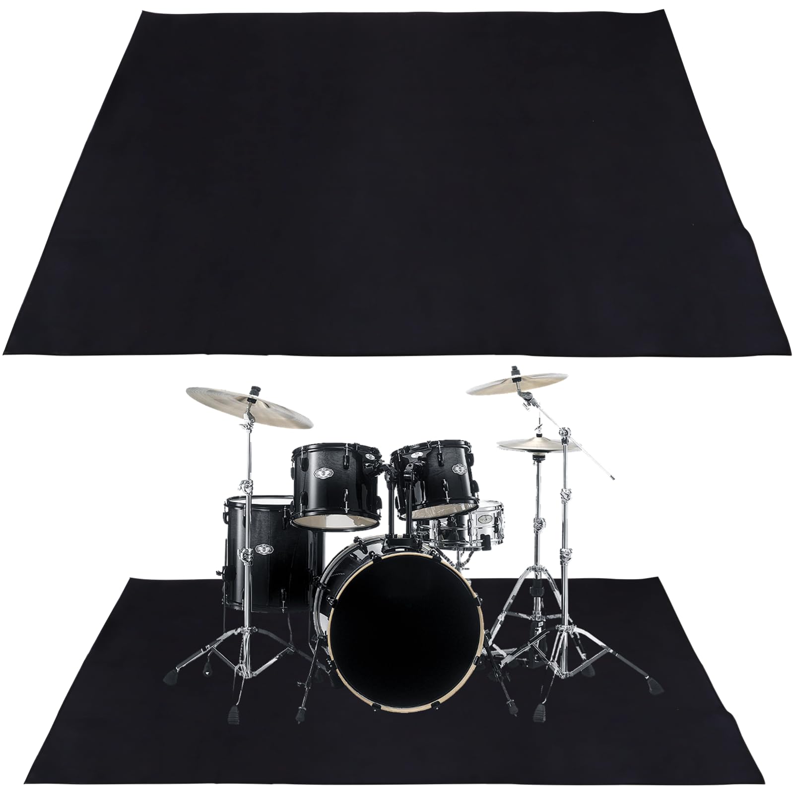 Drum Mat, Drum Rug, 6.5 x 5.2ft Electrical Drum Carpet Soundproof Rug Pads Drum Accessories for Electric Drums Jazz Drum Set, Gift for Drummers, Drum Accessories
