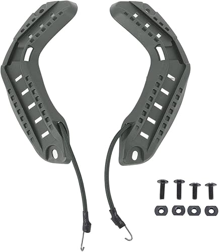 Miniatura 7 de Riel lateral del casco, accesorios para casco ARC, fáciles de instalar, robustos para actividades al aire libre (verde)