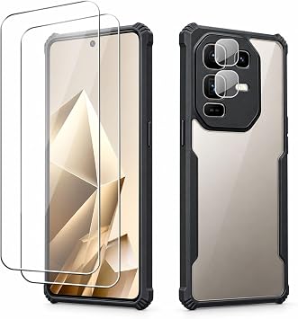 Infinix Note 50 Pro Plus用ケース スクリーンプロテクター2枚&レンズカバー付き