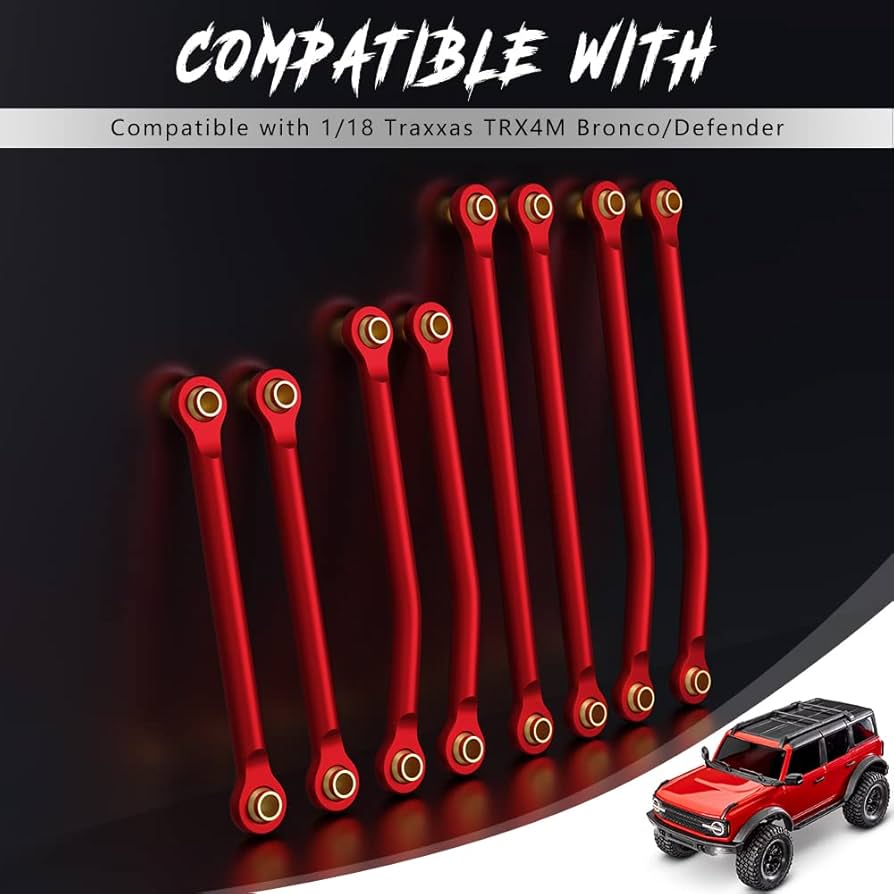 GLOBACT Aluminum Chassis Links Suspension Links for 1/18
