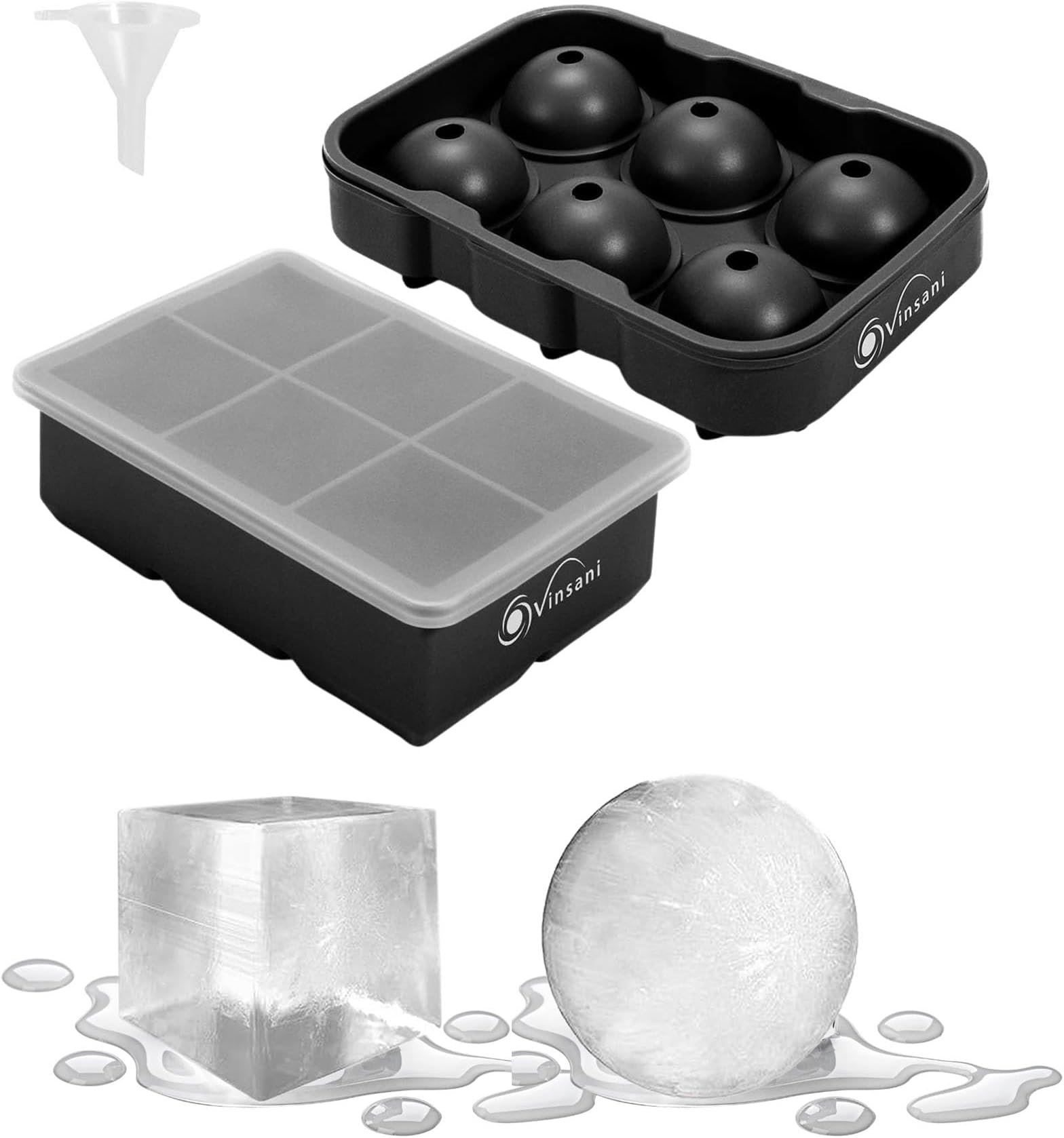 Housewares Solutions Froz Ice Ball Maker Black Novelty FoodGrade