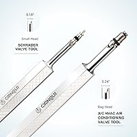 Vista 3 de Kit de herramientas de extracción de vástago de válvula de neumático, incluye herramienta de extracción de núcleo de válvula Presta mejorada, 18 PCS