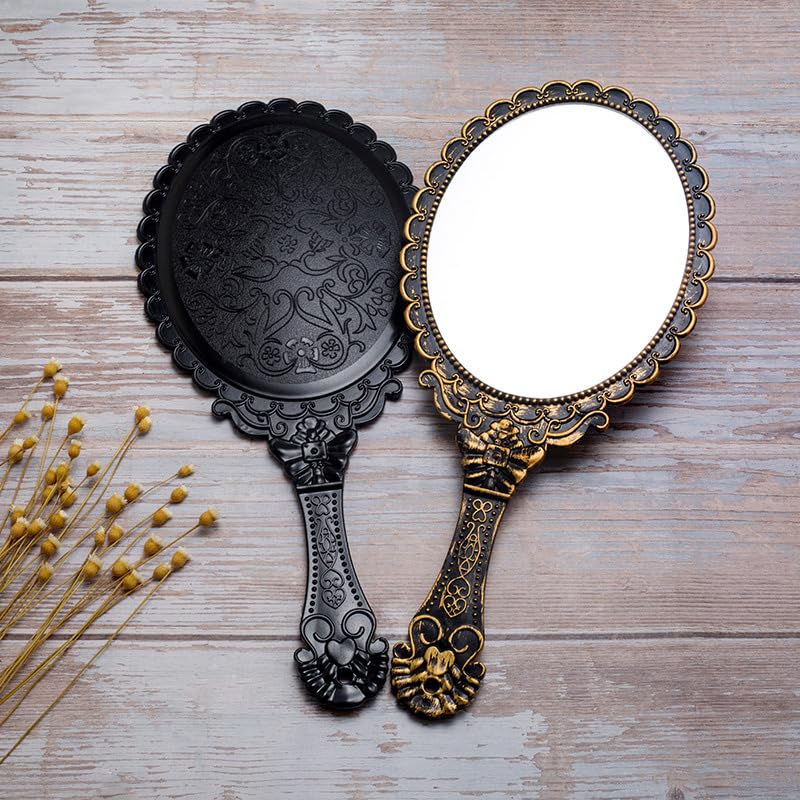 Amazon.com: AKOAK Vintage Handheld Makeup Mirror, Exquisite Amazon.com: AKOAK Vintage Handheld Makeup Mirror, Exquisite