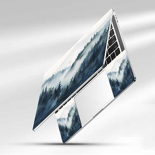 Miniatura 100 de Adhesivo para laptop de 12.1-15.6 pulgadas, calcomanía reutilizable universal de vinilo para laptop, protector de arte impermeable en color panal