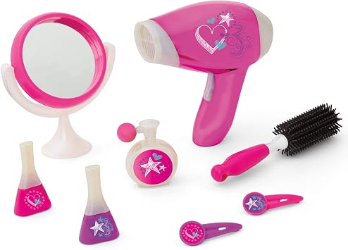 Kidoozie Glamour Girls Styling Set - Pretend Play Hair and Cosmetics Set for Children Ages 3 and Above