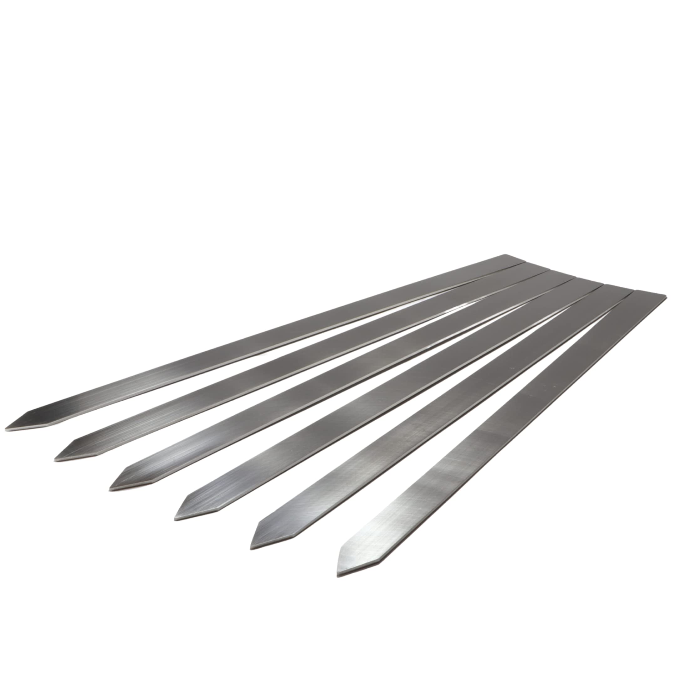 Brochettes Adana en acier inoxydable extra larges de 24 mm et 600 mm de long (lot de 10 pièces de 600 mm)