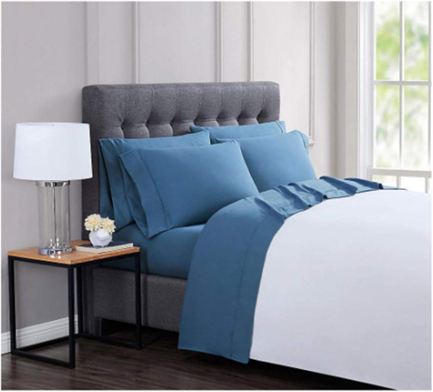 LONDON FOG Luxury Sheet Sets (Navy, Full) Everything Else