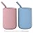 WeeSprout Silicone Baby Cups With Straws and Lids, 4 & 8 oz Options, Set of 2, Food Grade Toddler Training Container, Built In Straw Stoppers, Measurement Markings, Dishwasher Safe + Straw Cleaner