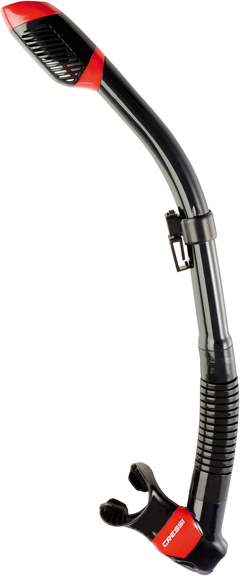 Cressi Adult Diving Dry Snorkel with Splash Guard and Top Valve - Supernova Dry: Designed in Italy