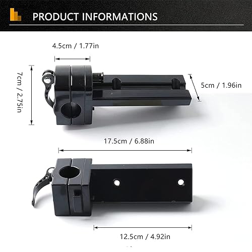 Vista 3 de HMHAMA Right Shifter Mount Compatible with Logitech G25 G27 G29 G920 Gaming Racing Wheel, Shifter Bracket for Playseat Challenge Chair Accessories