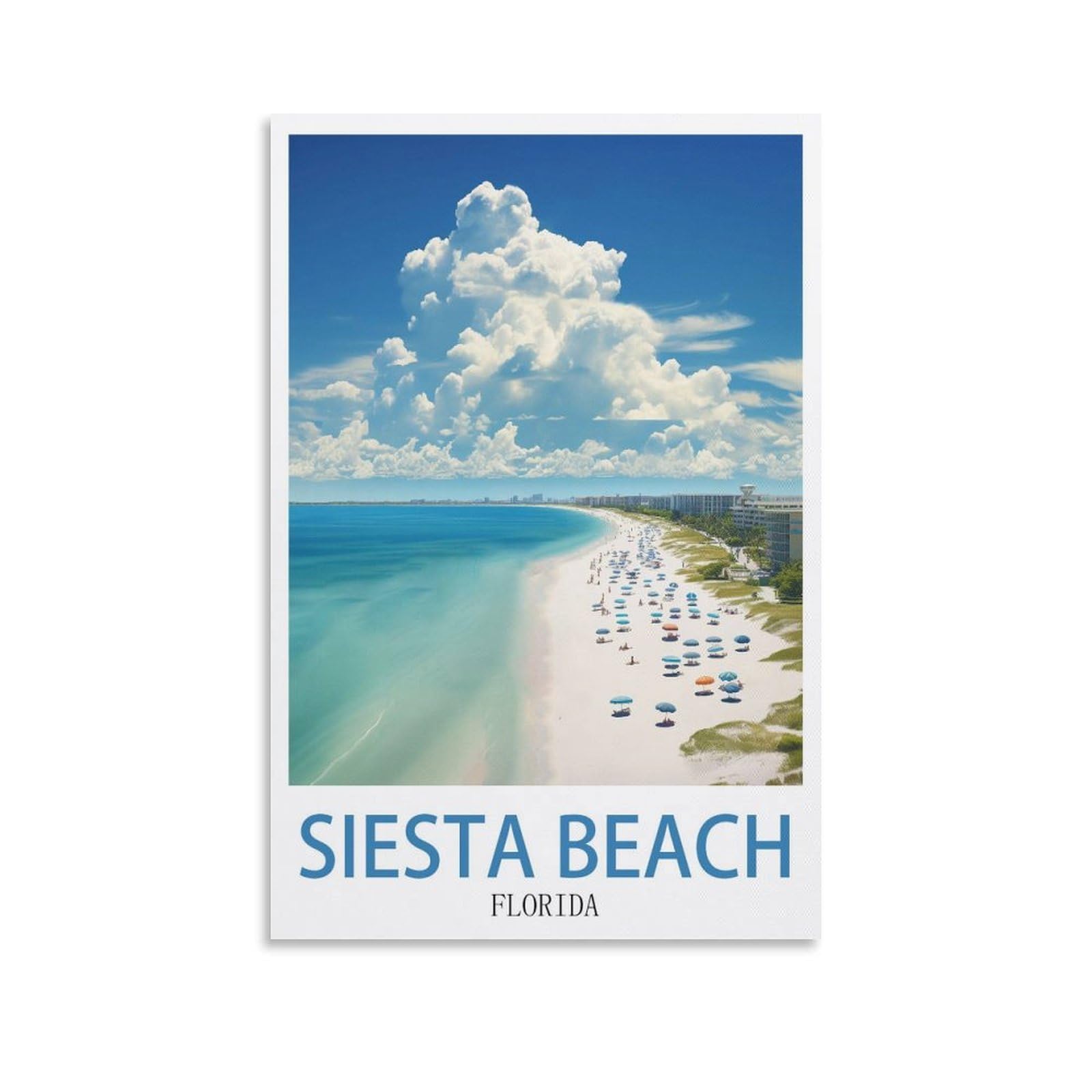 Ezmlfa S039 5D Diamond Art Kits For Beginner,Siesta Beach Kits For Adults And Kids, Full Drill Round Rhinestone Paint With Diamonds,Diy 5D Diamond Art 30X40cm