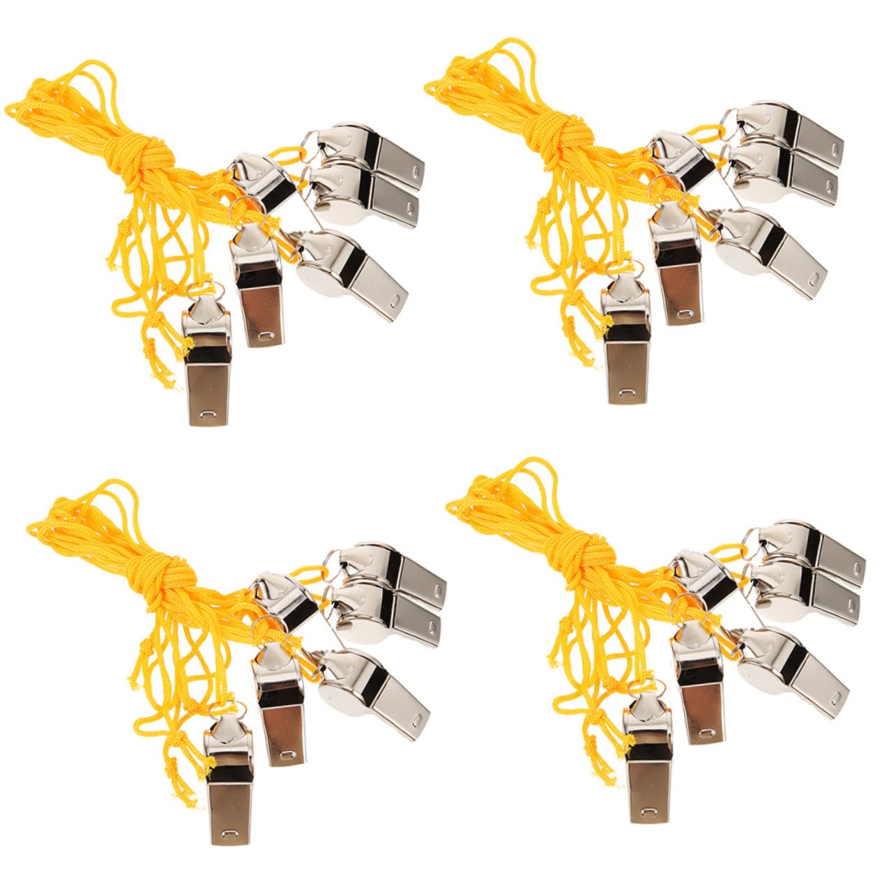 OSOLADY Stainless Steel Sports Whistle Hiking Safety Whistle for Soccer Referee Teachers Emergency Pendant