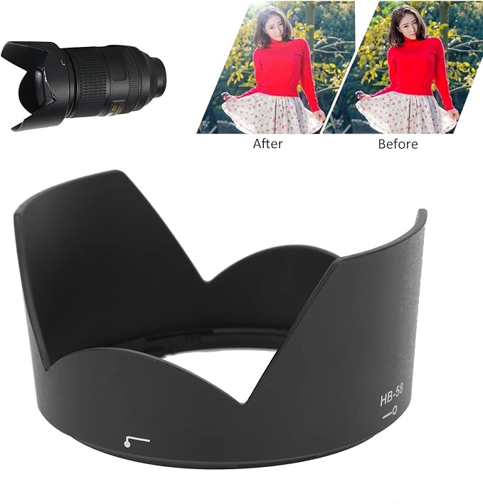 Parasol reversible HB-58 para lente 18-300mm F/3.5-5.6G ED VR miniatura 4