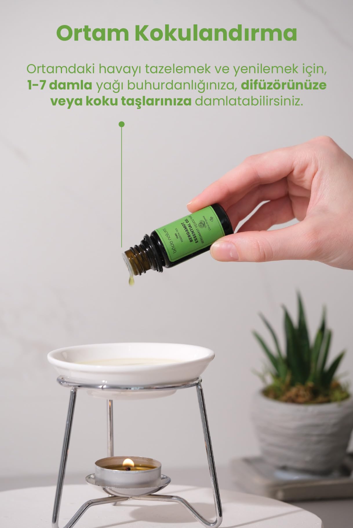 Bade Natural Bergamot Uçucu Yağı 1 Paket (1 X 10 Ml)