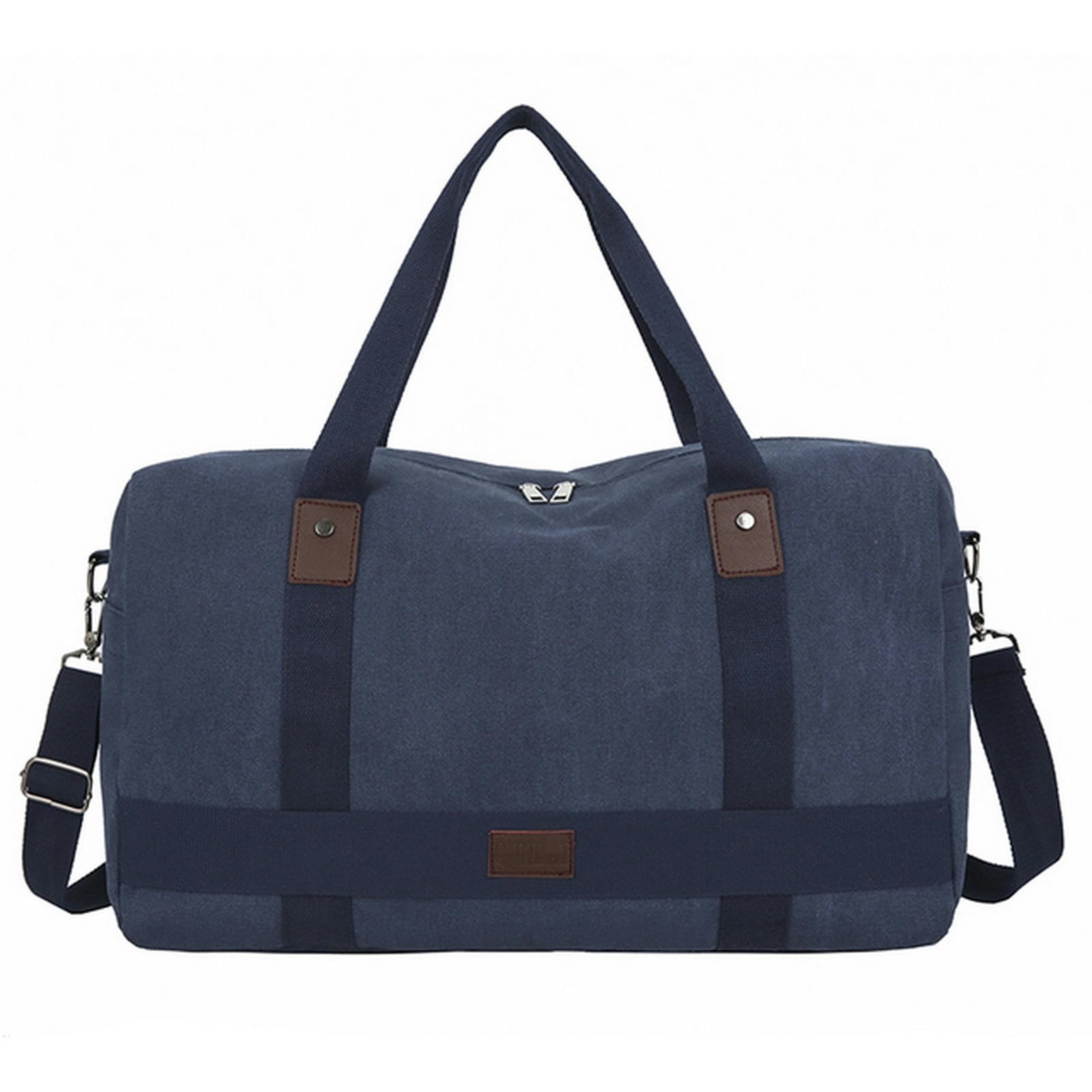 NOGRAX Schulrucksack Männer Reisetasche Canvas Handtasche Multifunktions Faltbare Taschen Tragen Auf Gepäck Tasche Männer Tote Große Kapazität Wochenende Duffel Tasche-Blau