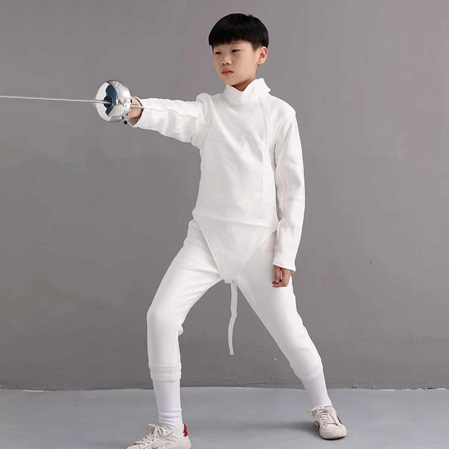 350N Fencing Uniform Suit, Jacket, Vest, Pants Set for Foil, Epee, Saber Fencing, Equipment, Unisex, Left Hand