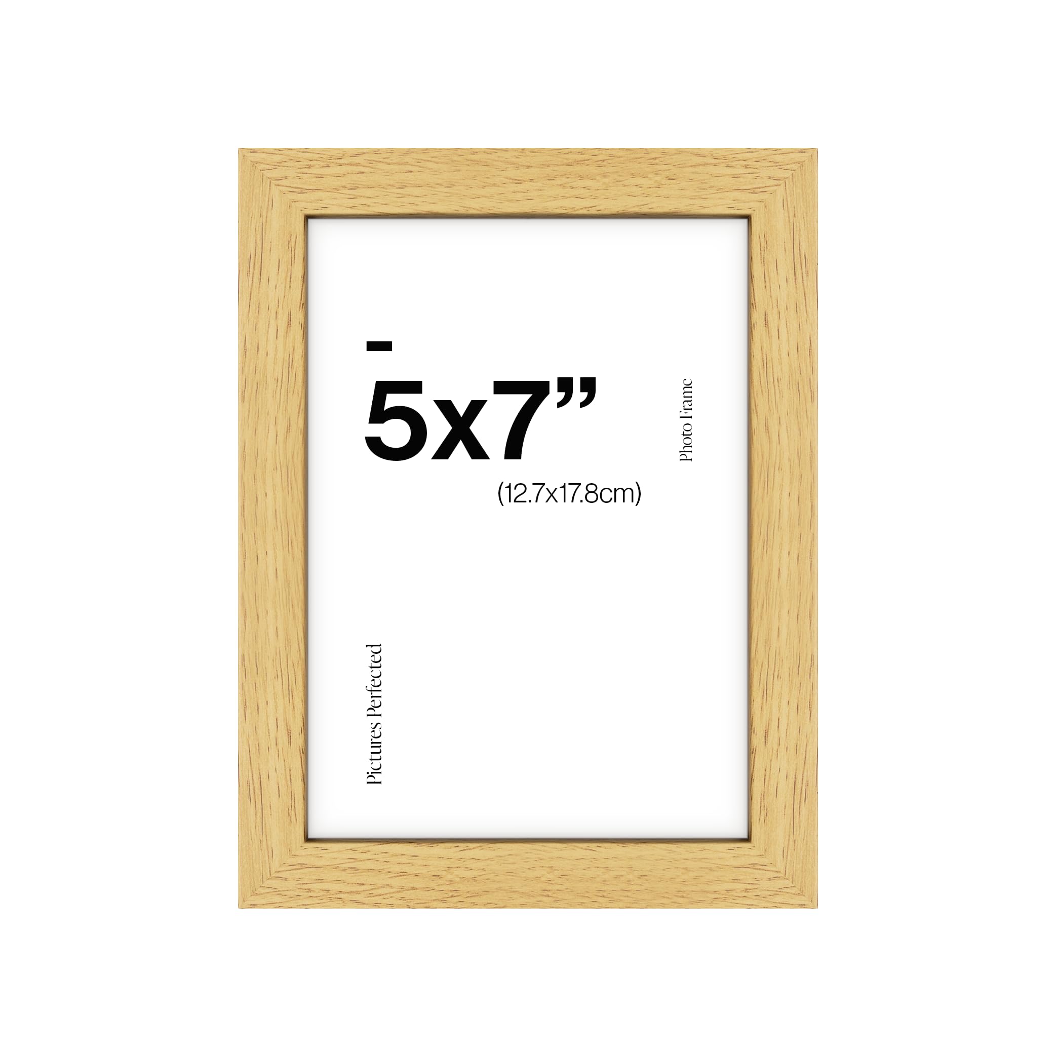Contemporary Oak 7x5 Wooden Photo Frame for 7x5 Photos or Pictures