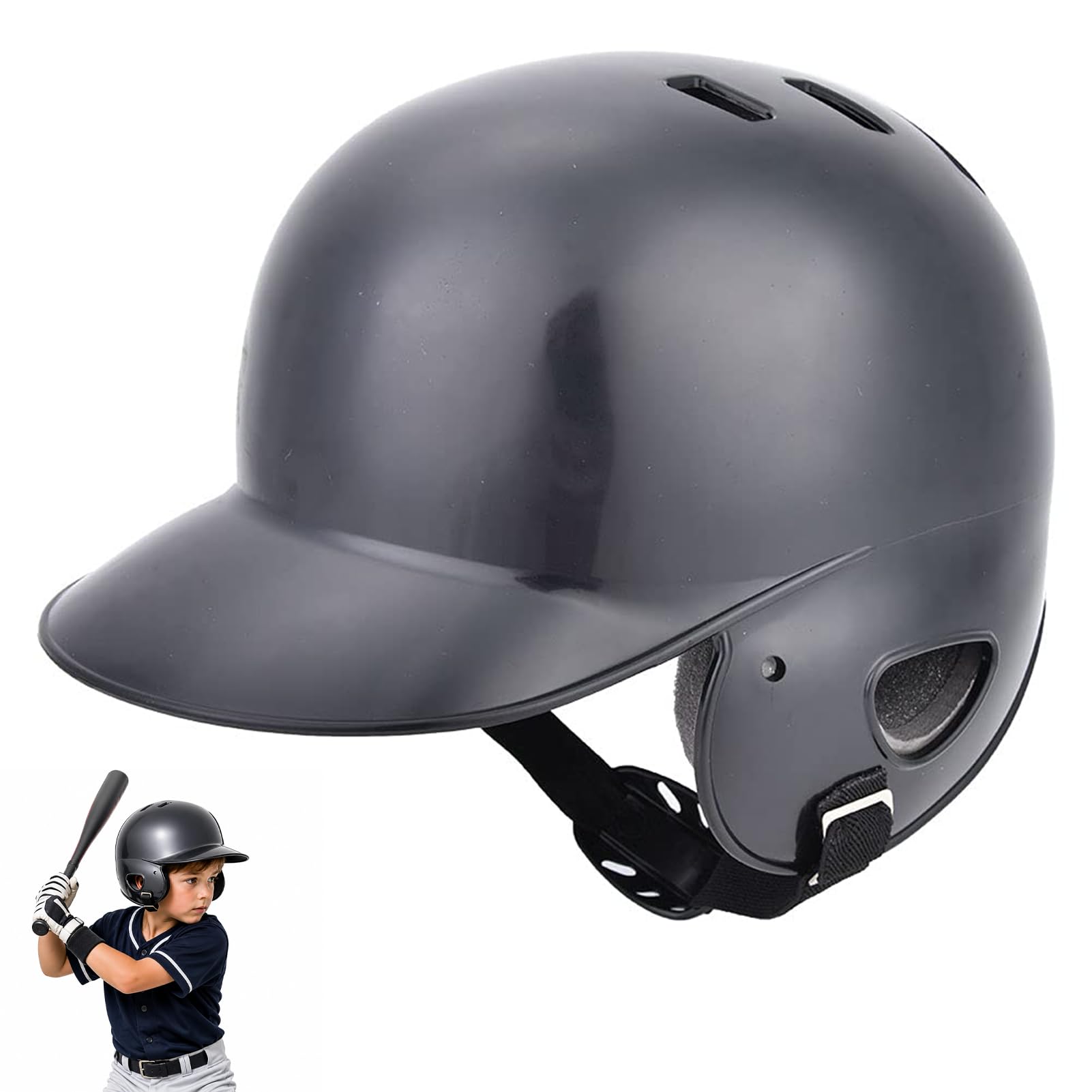 Baseball Batting Helmet with Strap for Youth and Adults