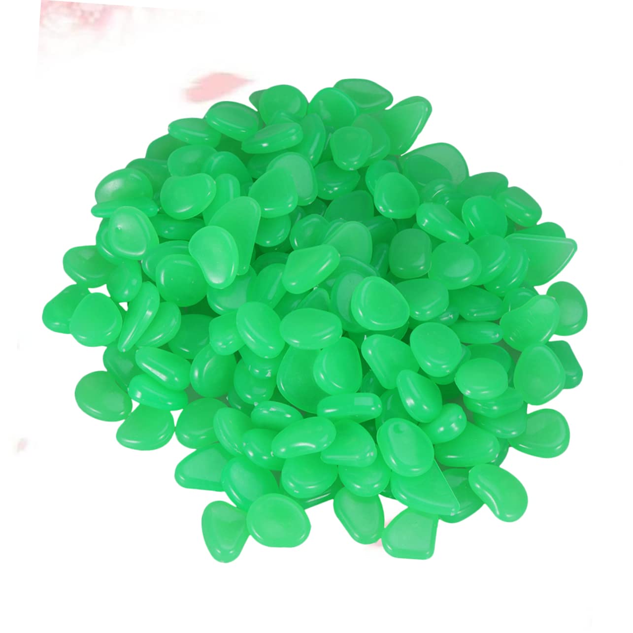 Yardenfun Artificial Resin Pebbles Luminous Stones for Aquarium Betta Tank Garden Yard 100pcs Night-Glow