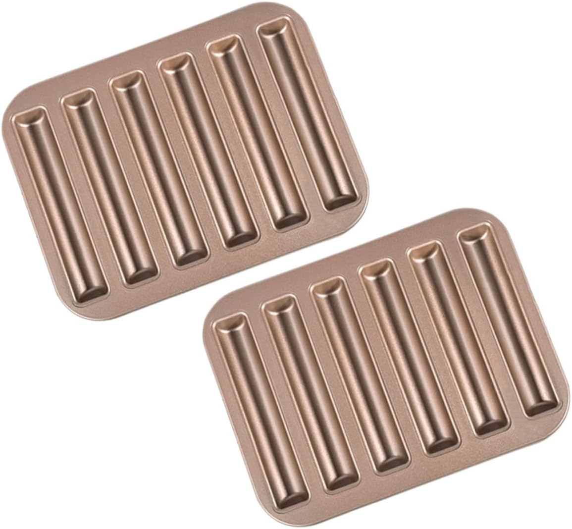 2pcs Non-stick Cake Mould for Baking Finger Biscuits and Cookies Diy Fondant Mold for Home Kitchen and Bakery Use for Creative Desserts