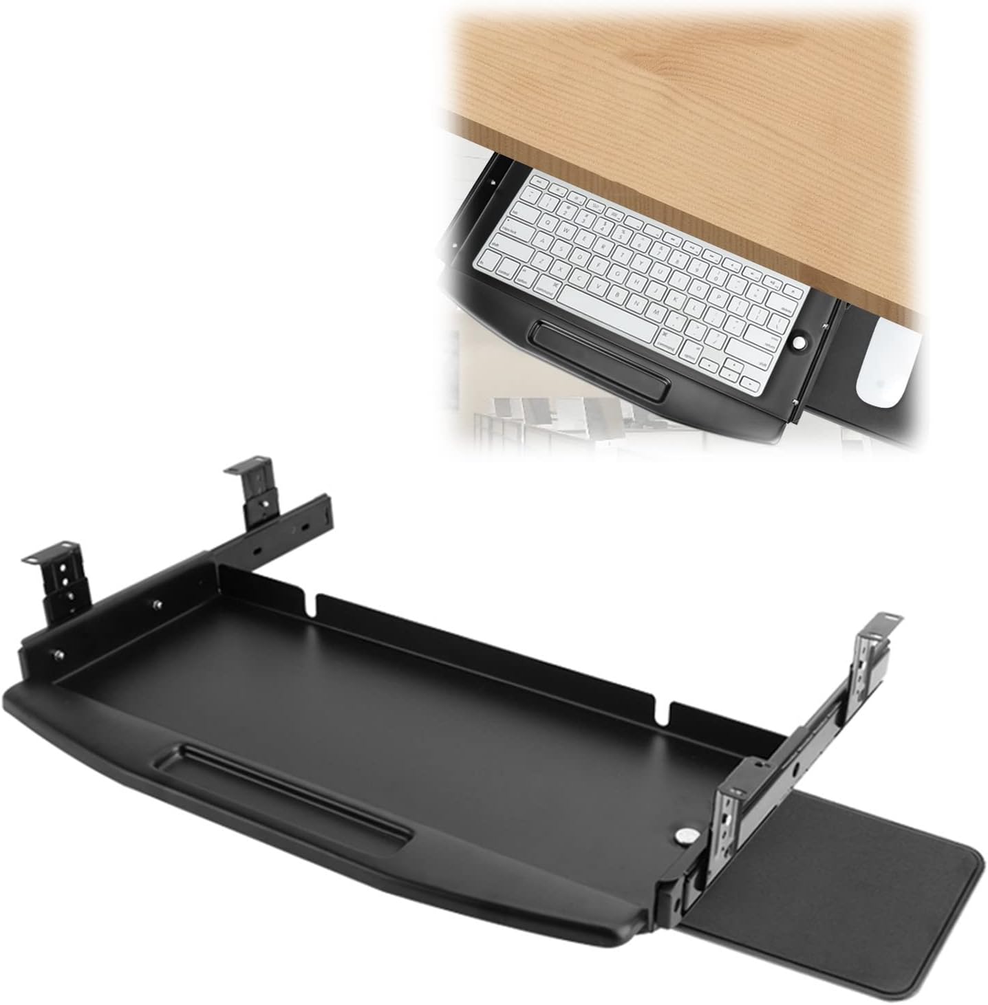 Ergonomic Keyboard Tray, Adjustable UnderDesk Keyboard