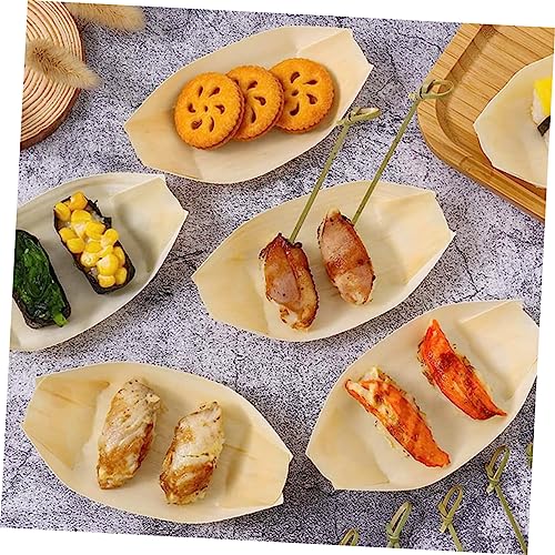 Botes desechables de bambú para sushi 200 pcs miniatura 5