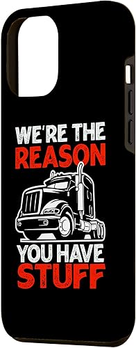 Miniatura 2 de Carcasa divertida para iPhone 12 Pro Max con diseño de camionero para hombres y mujeres