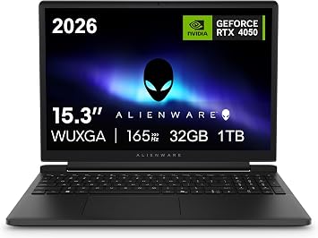 2026 Alienware 15 Gaming Laptop, AMD Ryzen 5 220, 32GB DDR5 RAM, 1TB SSD