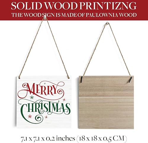 Miniatura 2 de Decoración rústica de Navidad decoración de pared de madera decoración de pared para el hogar decoración de pared de madera placa decorativa para el