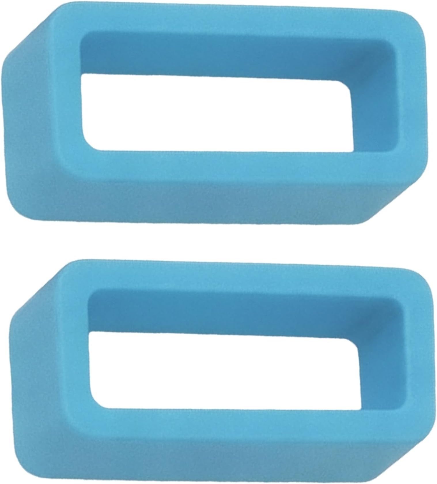 Silicone Watch Strap Keeper Loops | 18mm 20mm 22mm | 2 Pack | Black Navy Grey Orange Royal Light Blue Pink Yellow White | Replacement Band Retainers | Strong 1.8mm Thick Rubber Holders