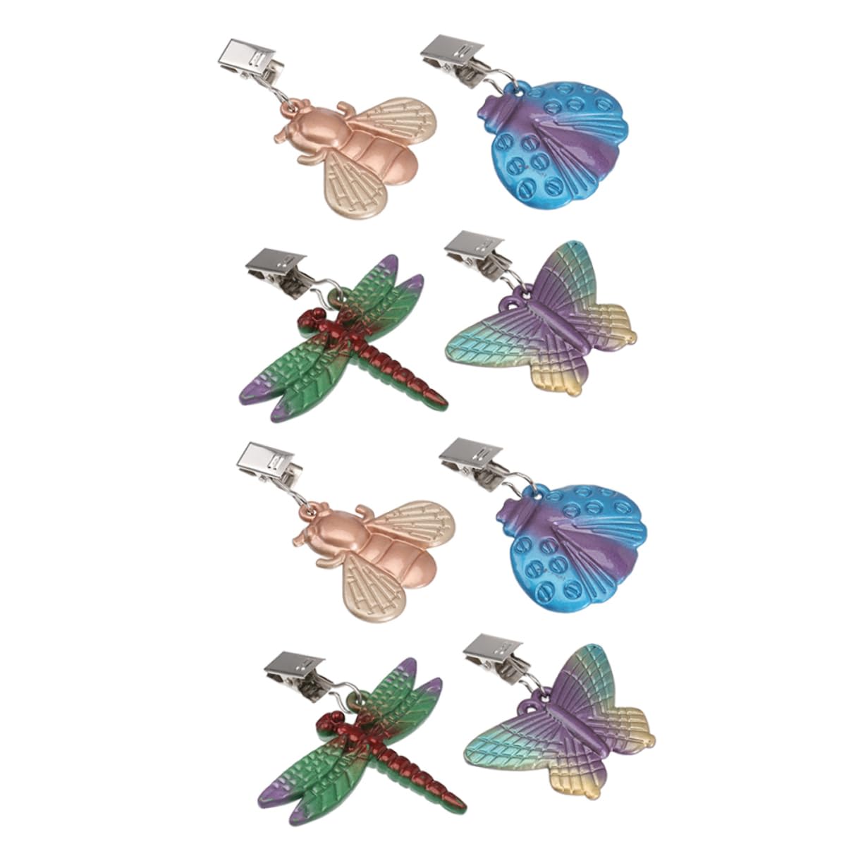 Generico 8pezzi Clip Decorativi per Tovaglie Pesi Tovaglia Resistente e Fissaggio per Picnic e Feste all Aperto