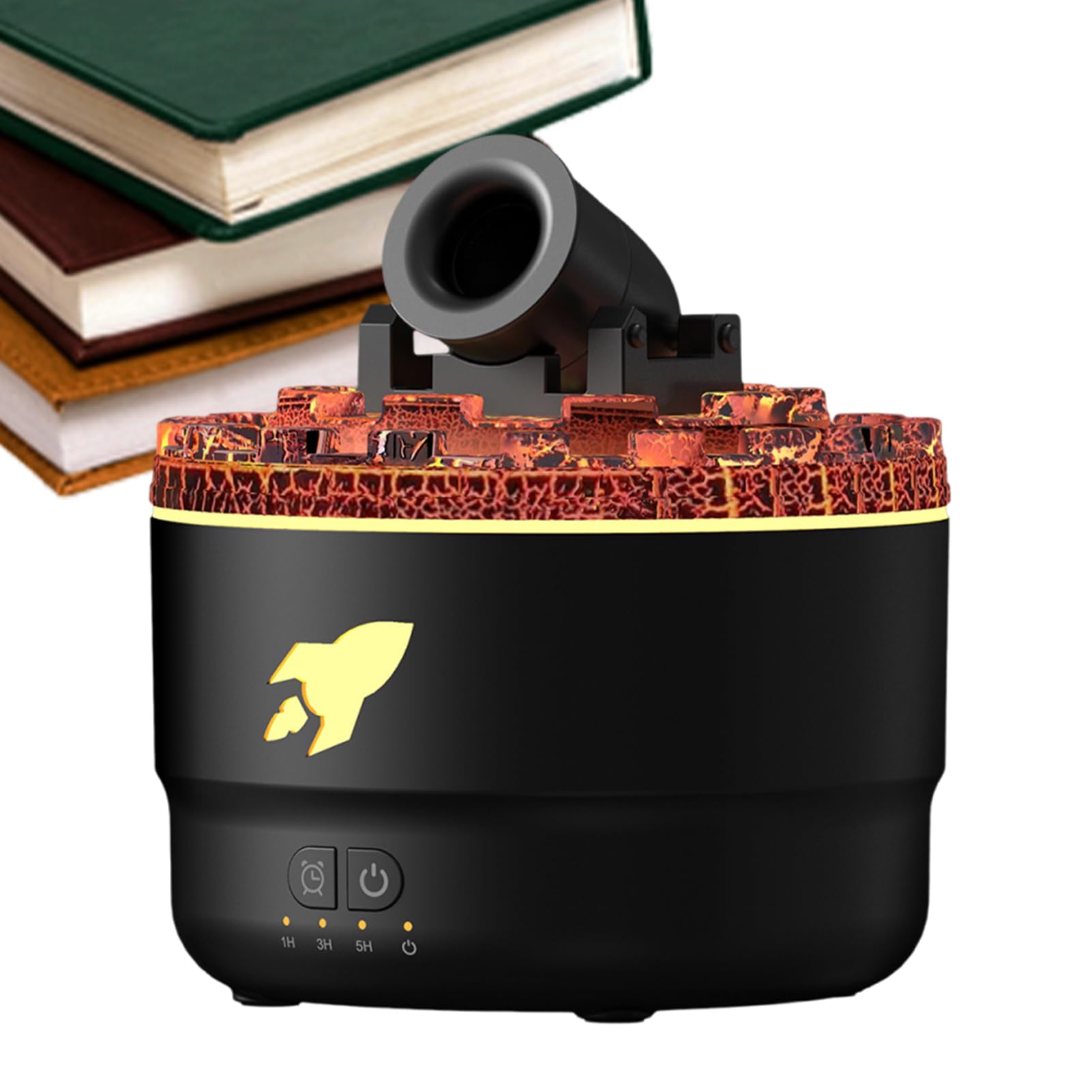 Diffuseur d'arômes volcanique avec lumière ambiante pour salon