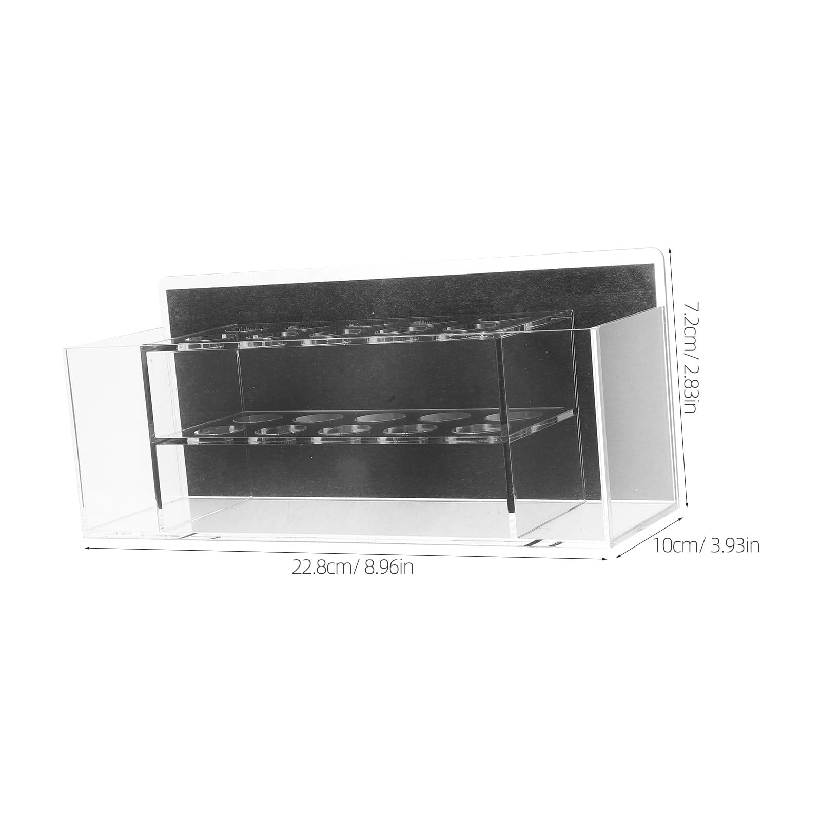 Lurrose Porte-marqueur Organisateur Stable et Résistant Magnétique en Acrylique pour Tableau Blanc pour Craies et Stylos ou Maison