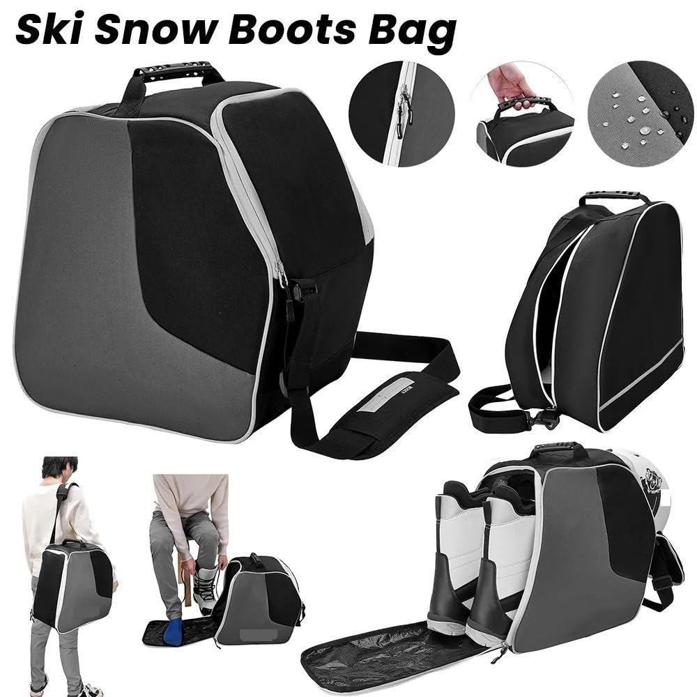 Torby na buty narciarskie Zimowa torba na buty narciarskie Lekka narty i snowboard Wodoodporna kaski rękawice do sportów świeżym powietrzu torba bagażowa