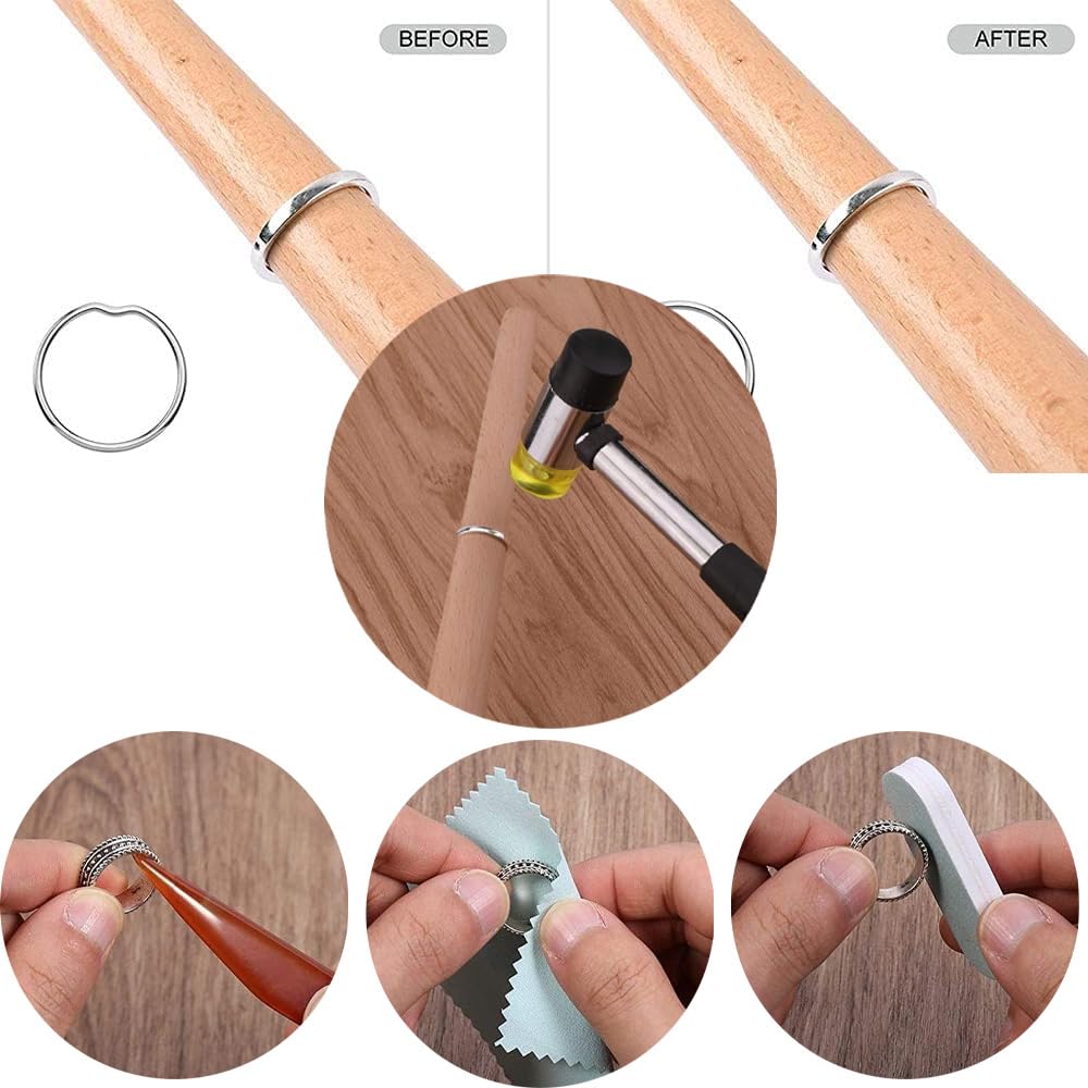 TOOAD Mesure Taille Bague,Ring Sizer Anneaux Pour Mesurer Taille Doigts