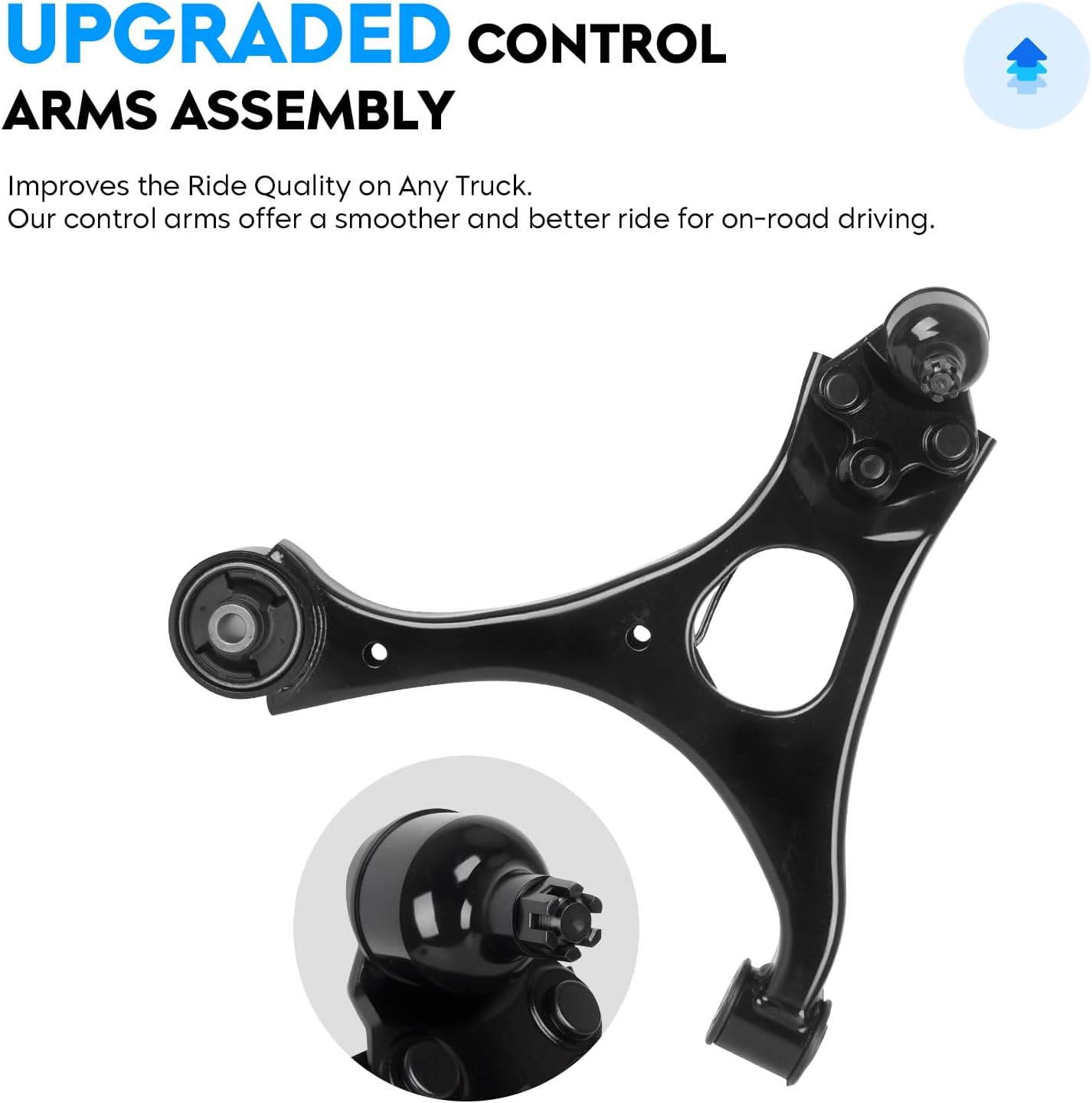 Front Lower Control Arms w/Ball Joint for Honda Civic 1.3L 1.8L & Acura Csx 2006-2011, Suspension Kit K620382 K620383