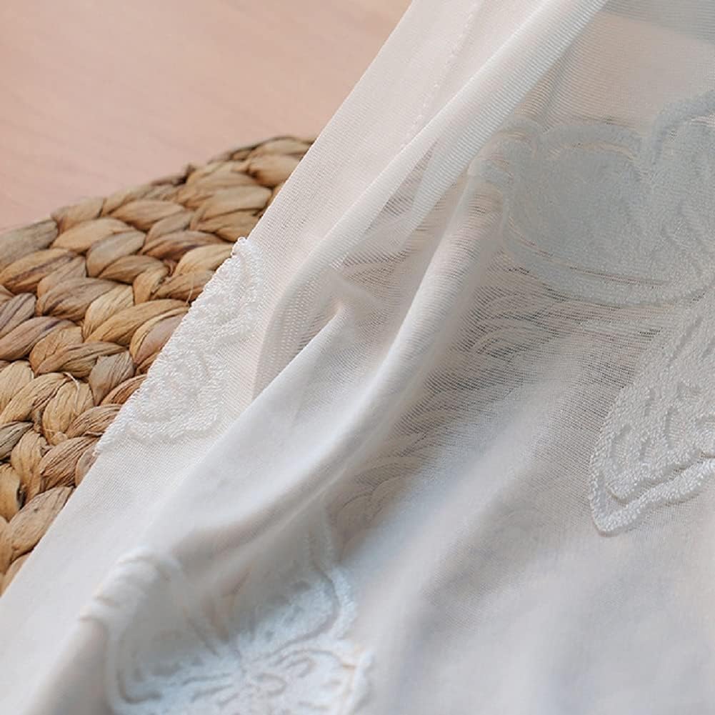 Modern Transparents Panel Sheer Curtains Rod Pocket Gauze Drape for Living Kids Nursery Room Bedroom Butterfly Pattern